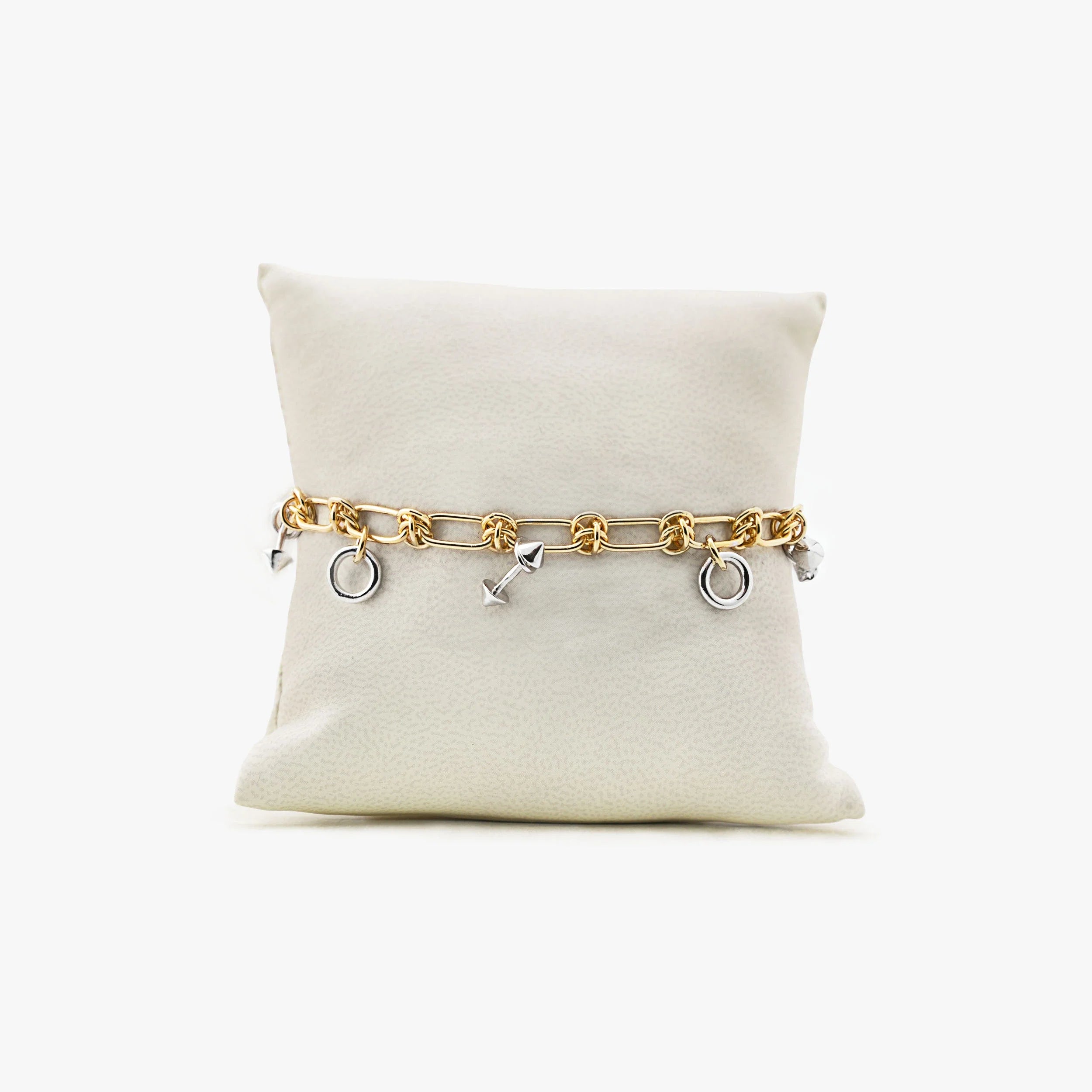 Awe Inspired Bracelets 14K Gold Vermeil / 925 Sterling Silver Archive Knot Chain Toogle Bracelet-Fam