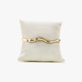Awe Inspired Bracelets 14K Gold Vermeil / 925 Sterling Silver Archive Molten Scattered Gemstone Cuff-Fam