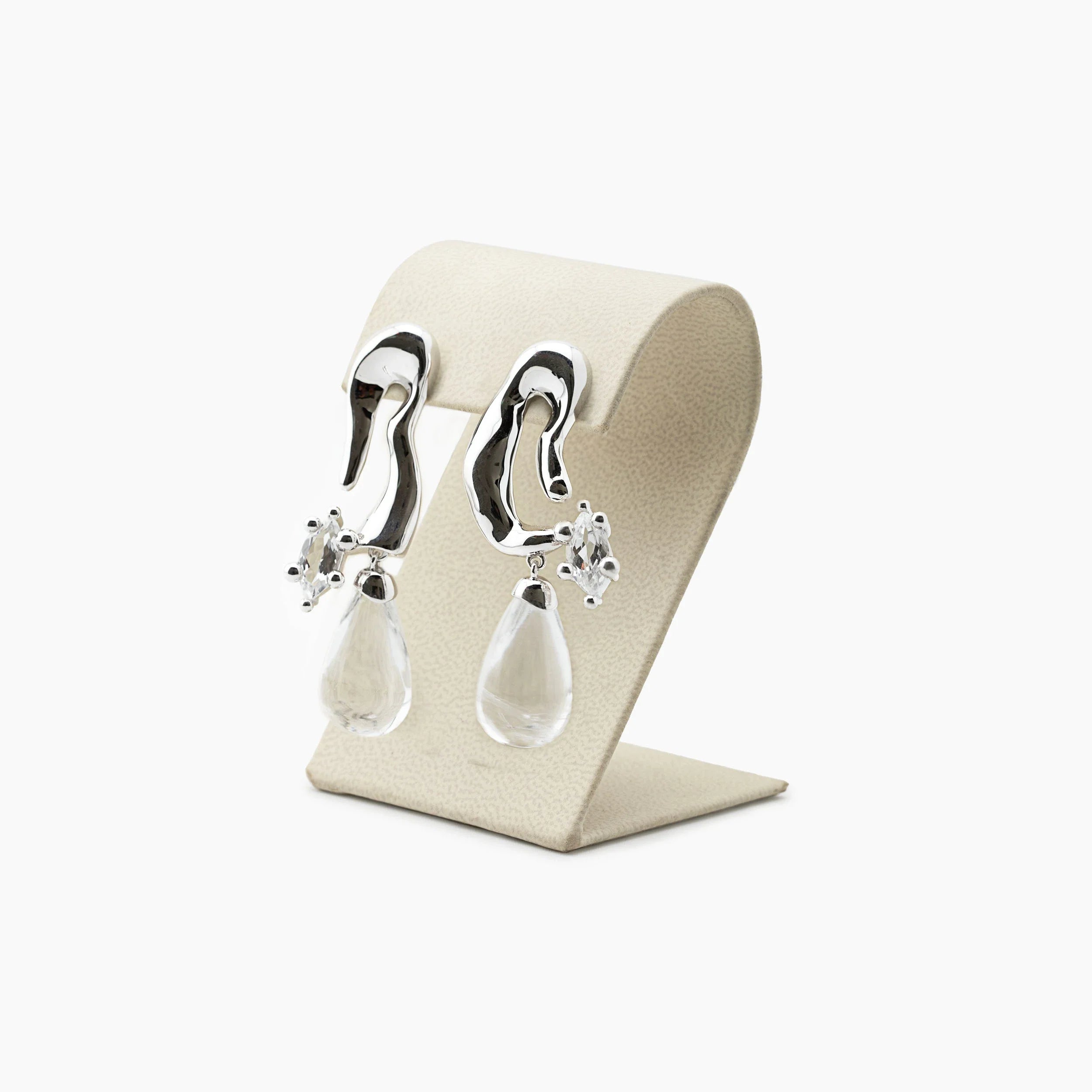 Awe Inspired Earrings 925 Sterling Silver Archive Petal Drop Earrings