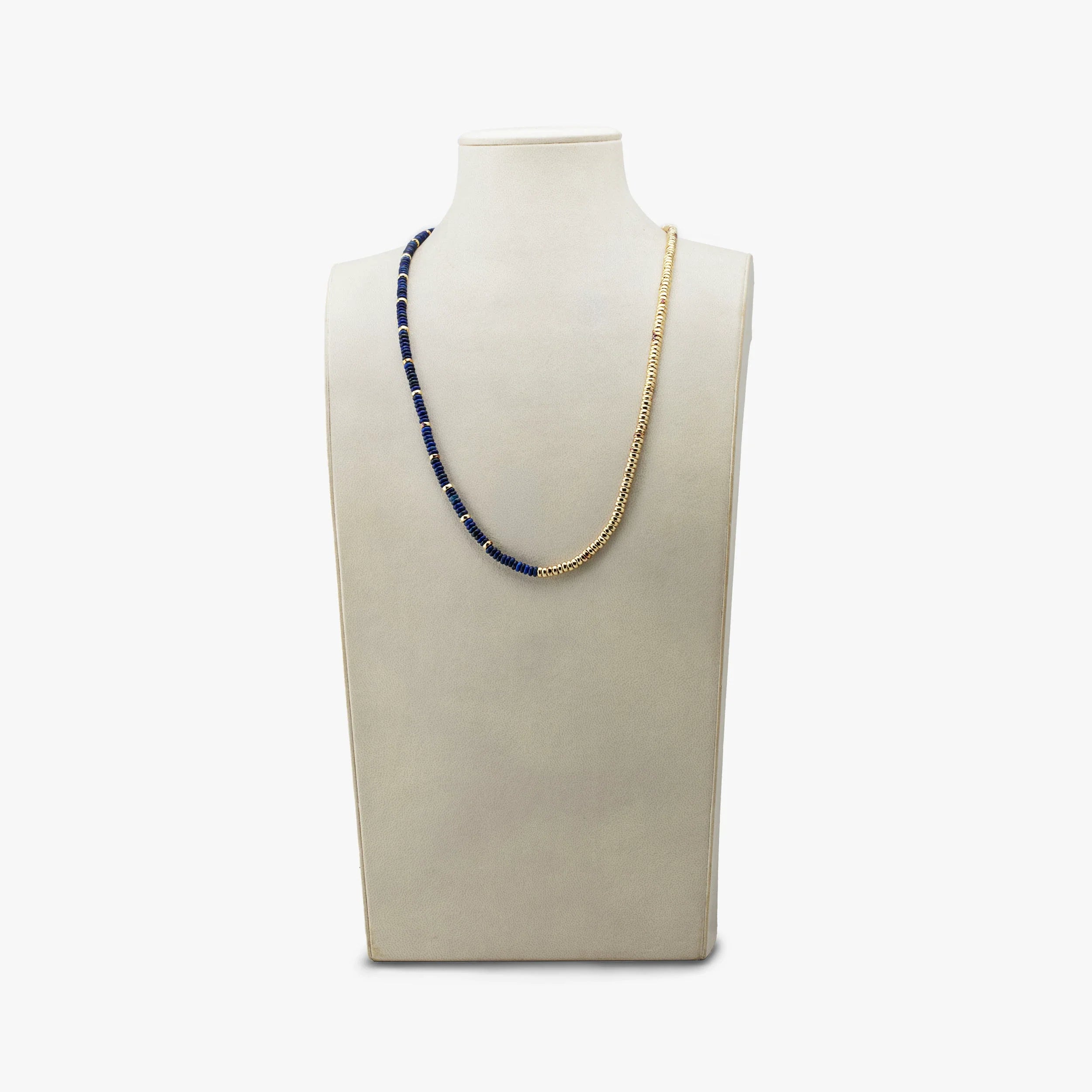 Awe Inspired Necklaces 14K Gold Vermeil / Lapis Archive Gold And Blue Necklace
