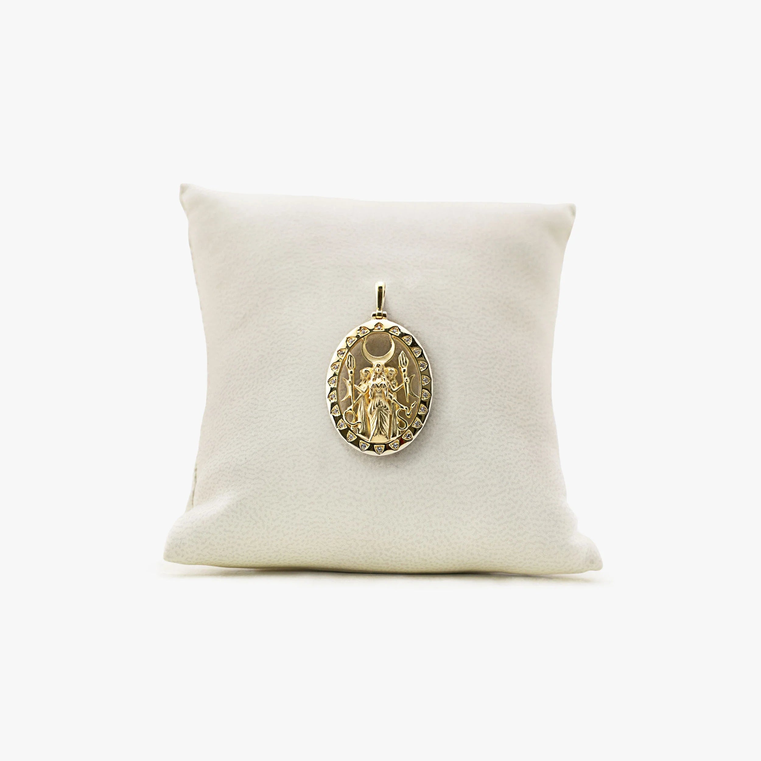 Awe Inspired Pendants 14K Gold Vermeil / White Topaz Archive SE Hecate-Fam