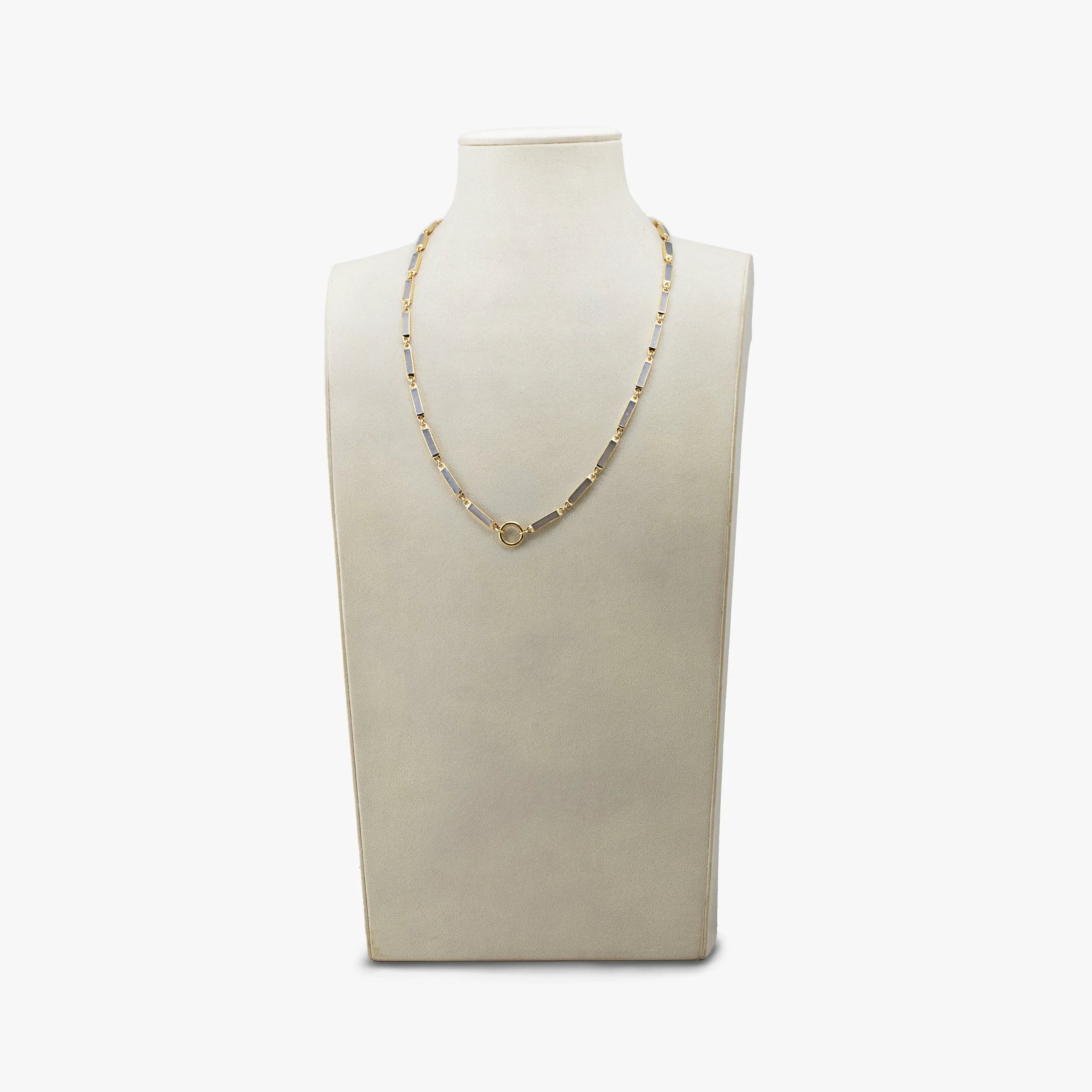 Awe Inspired Necklaces 14K Gold Vermeil / Moonstone Archive Gemstone Bar