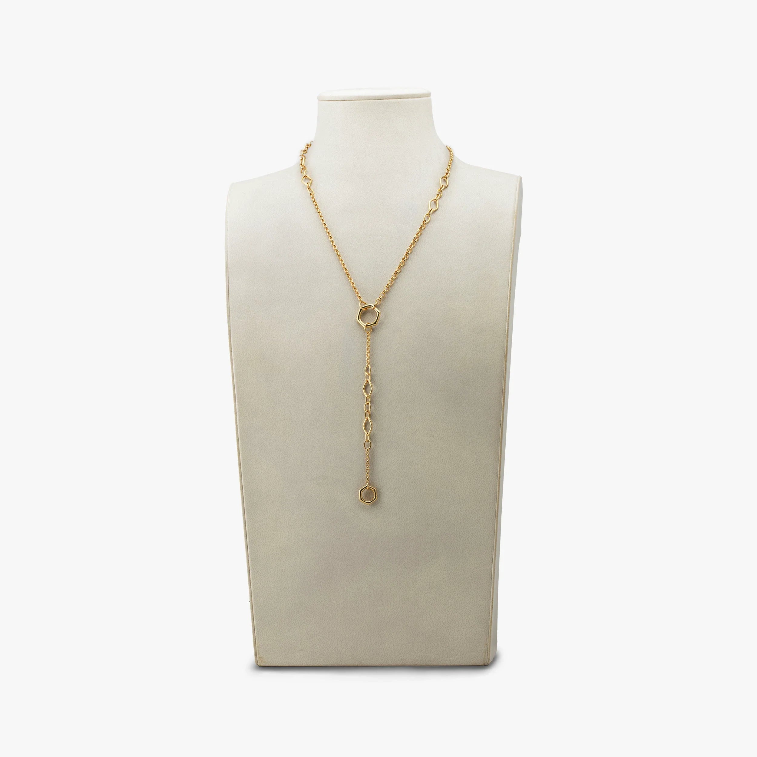 Awe Inspired Necklaces 14K Gold Vermeil Archive Multi Shape Collector Lariat
