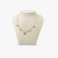 Awe Inspired Necklaces 14K Gold Vermeil / White Topaz Archive Pave Eye Necklace