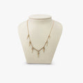 Awe Inspired Necklaces 14K Gold Vermeil / Rainbow Opal, White Topaz Archive Multi Spike Necklace