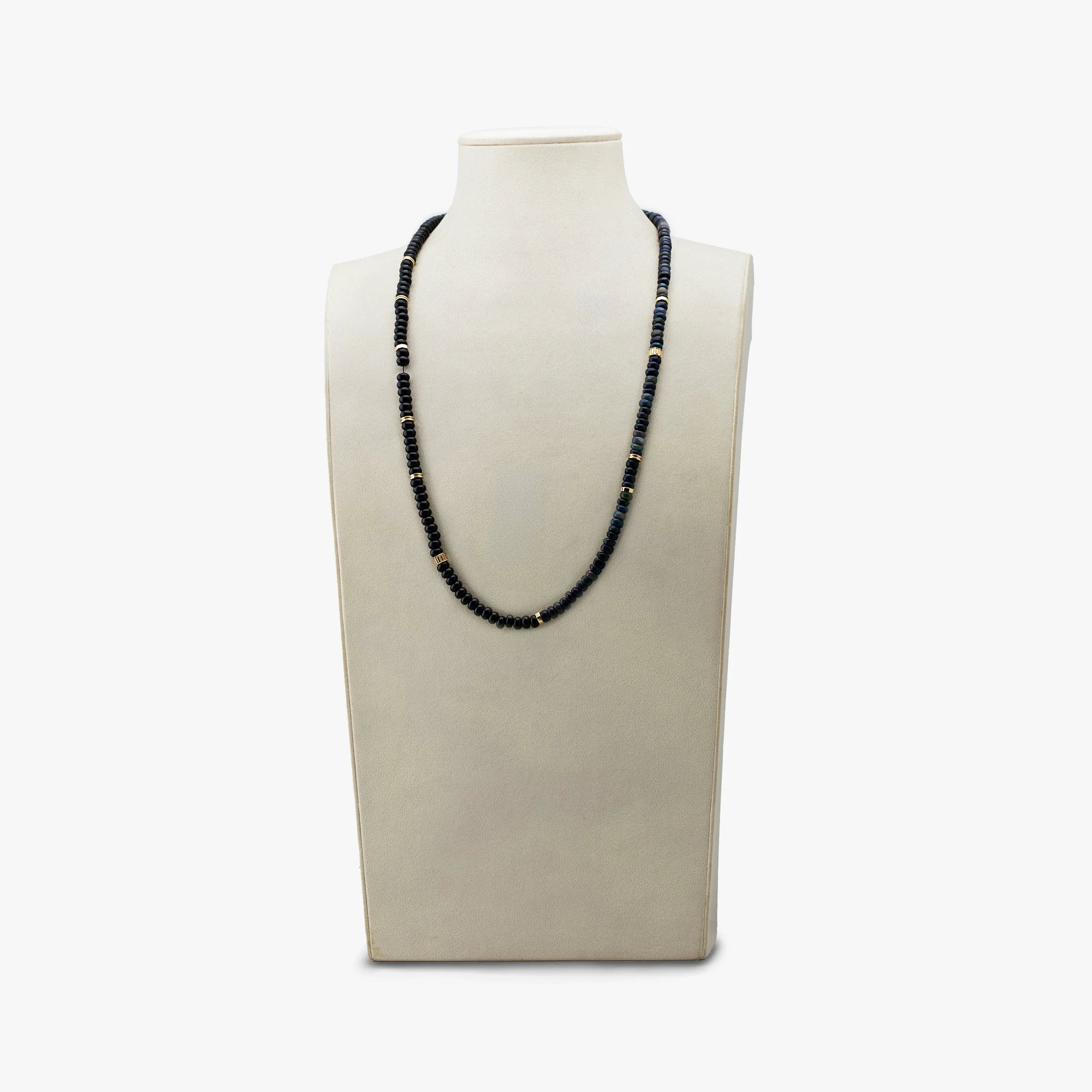 Awe Inspired Necklaces 14K Gold Vermeil / Black Opal Archive Black Opal Meditation