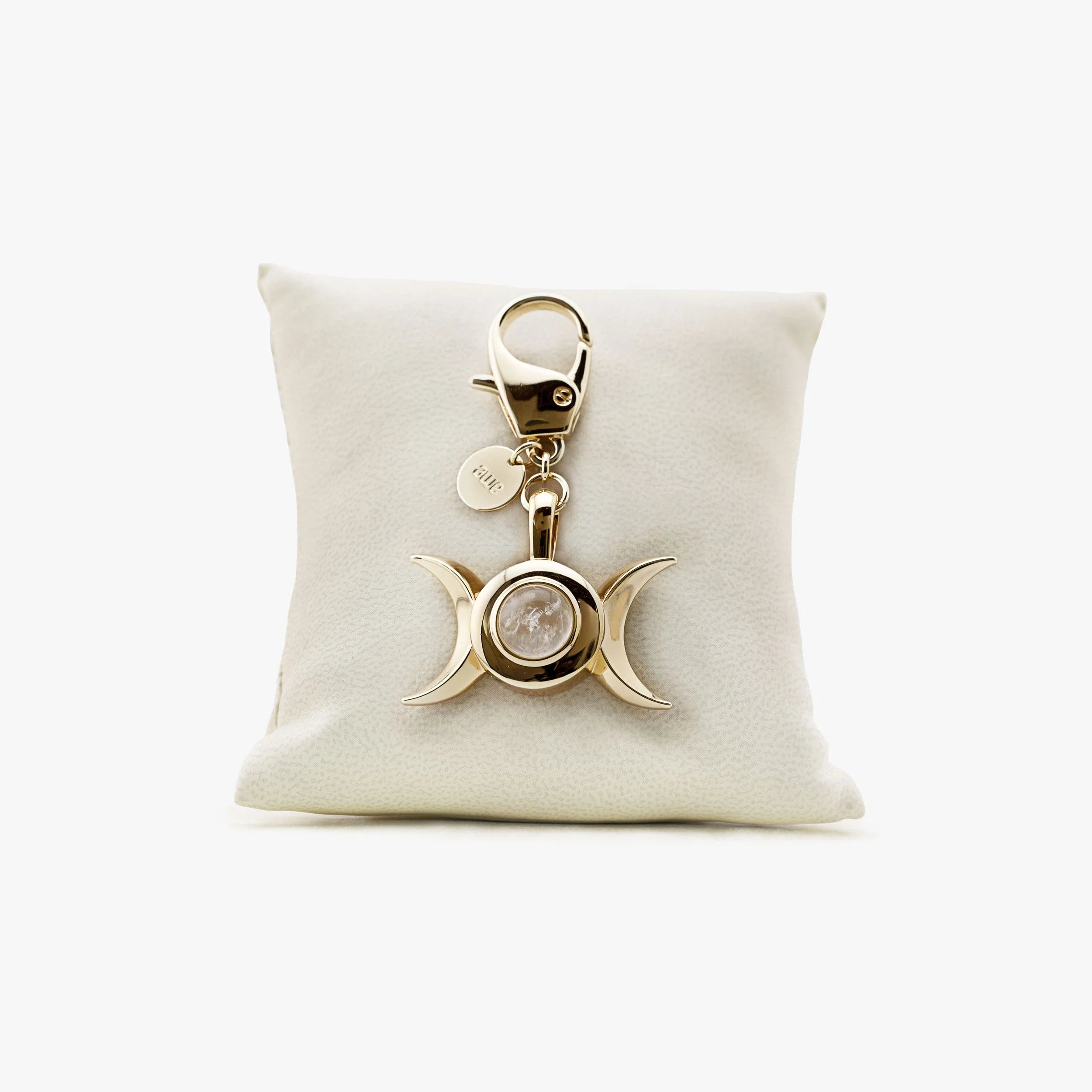 Awe Inspired Accessories 14K Gold Vermeil Archive Triple Moon Bag Charm-Fam