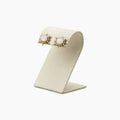 Awe Inspired Earrings 14K Gold Vermeil / Moonstone Archive Large Triple Moon Studs
