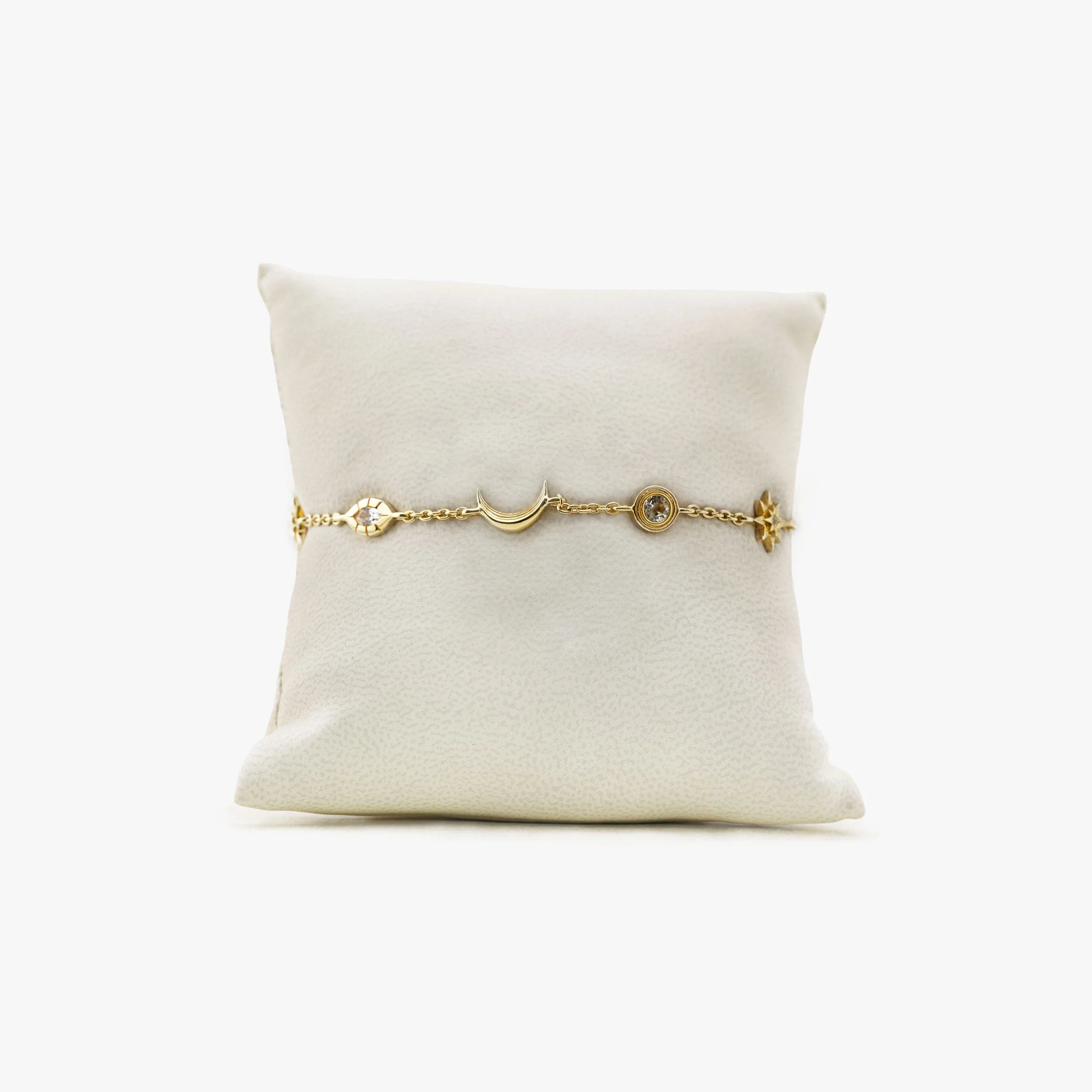 Awe Inspired Bracelets 14K Gold Vermeil / White Sapphire Archive Midnight Reflection Bracelet-Fam