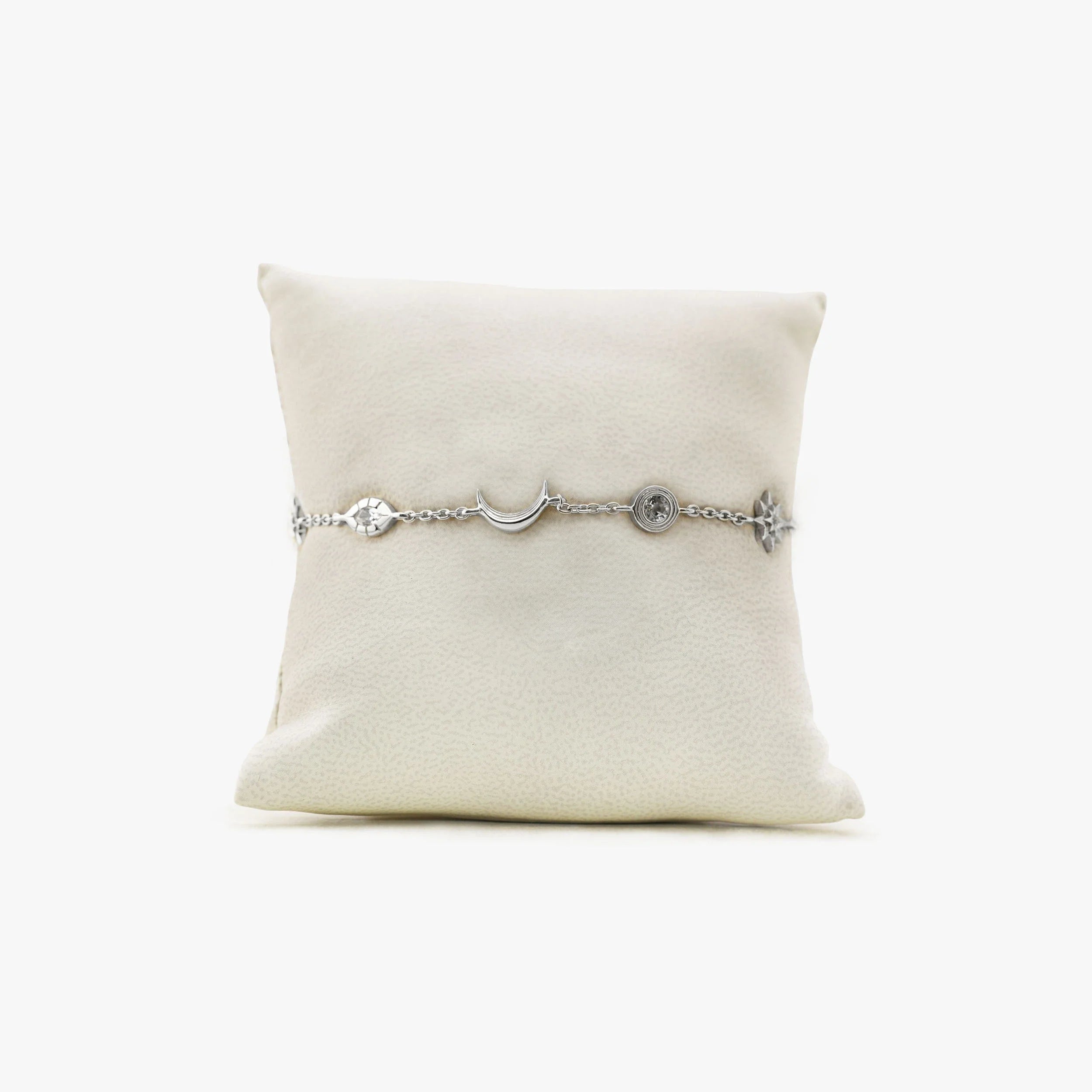 Awe Inspired Bracelets 925 Sterling Silver / White Sapphire Archive Midnight Reflection Bracelet