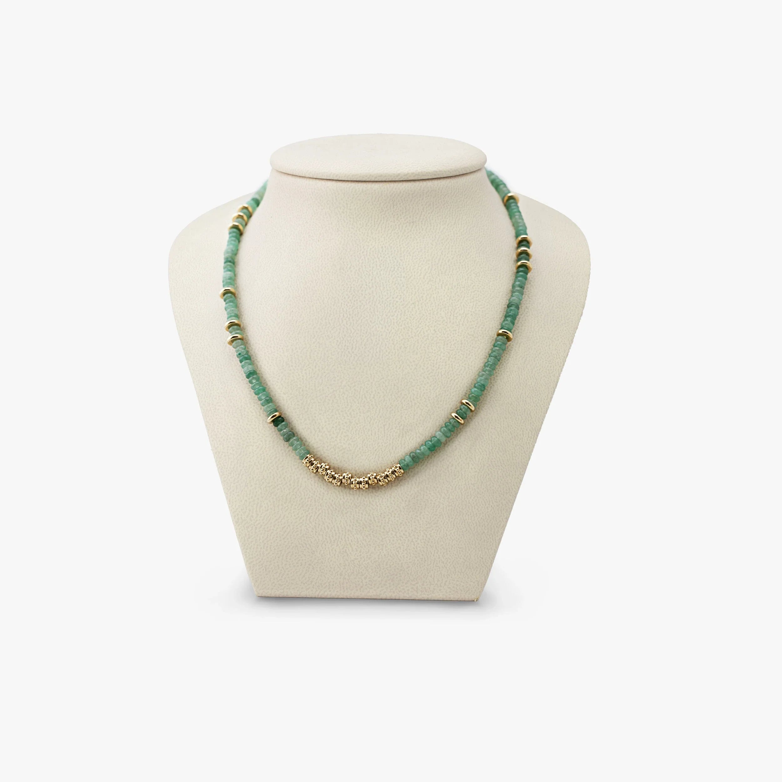 Awe Inspired Bracelets 14K Gold Vermeil / Jade Archive Double Wrap Beaded Bracelet