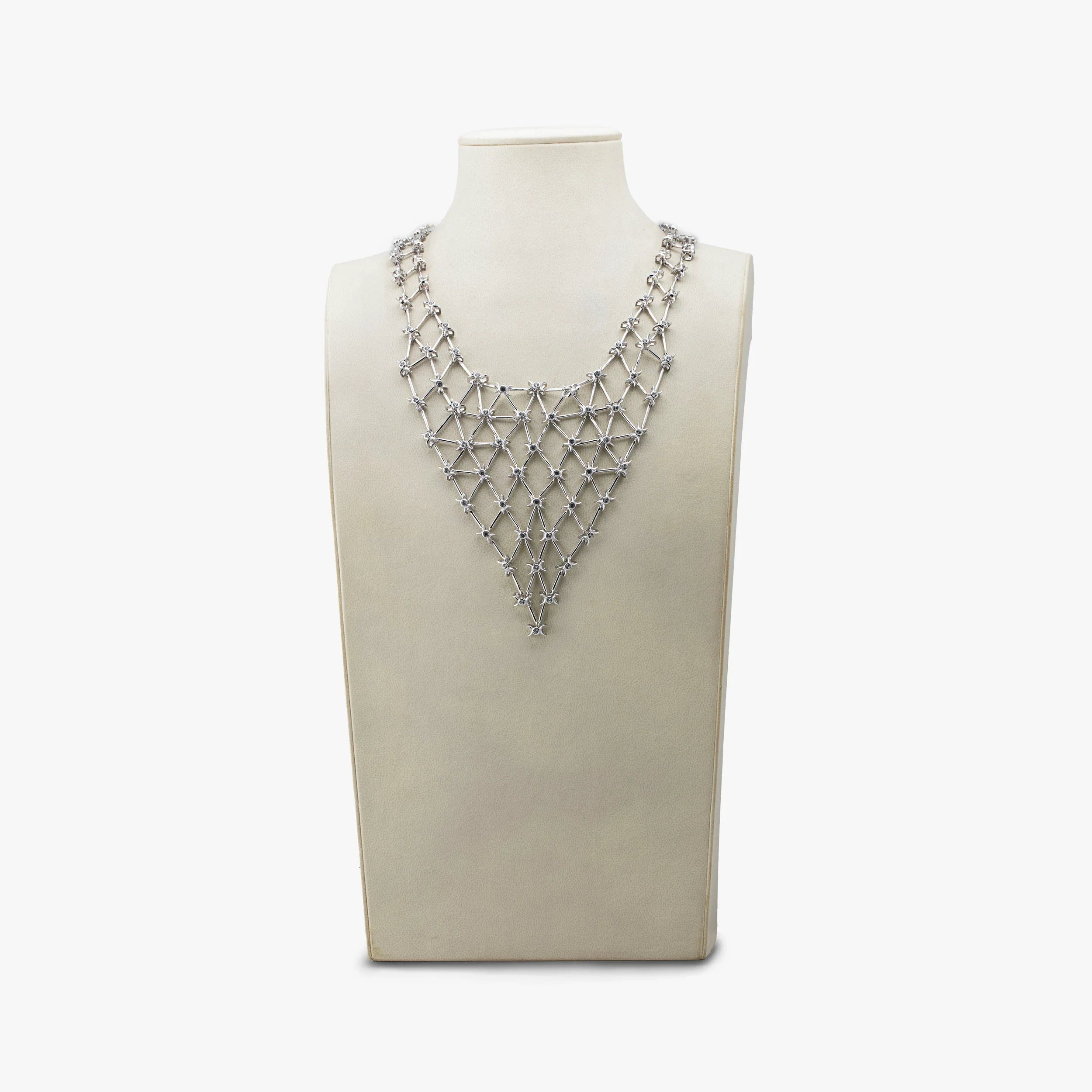 Awe Inspired Necklaces 925 Sterling Silver Archive Chainmail Bib