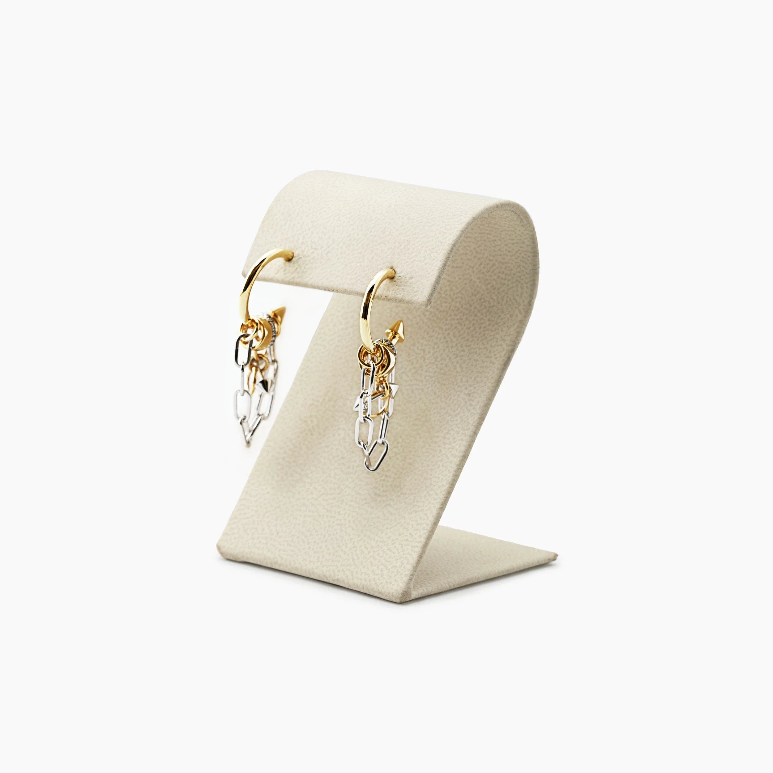 Awe Inspired Earrings 14K Gold Vermeil / 925 Sterling Silver Archive Chainmail Hoop