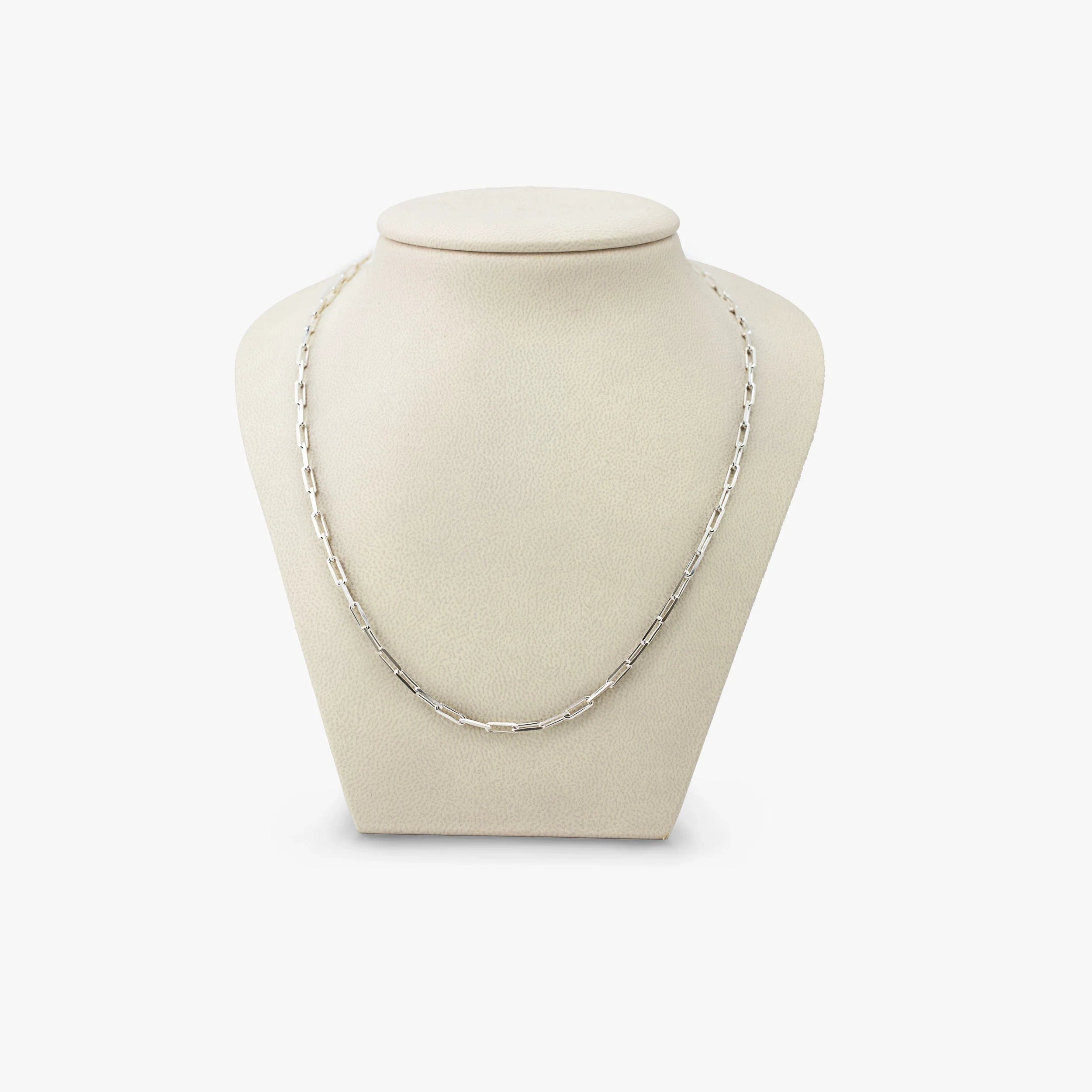 Awe Inspired Necklaces 925 Sterling Silver Archive Paperclip Chain
