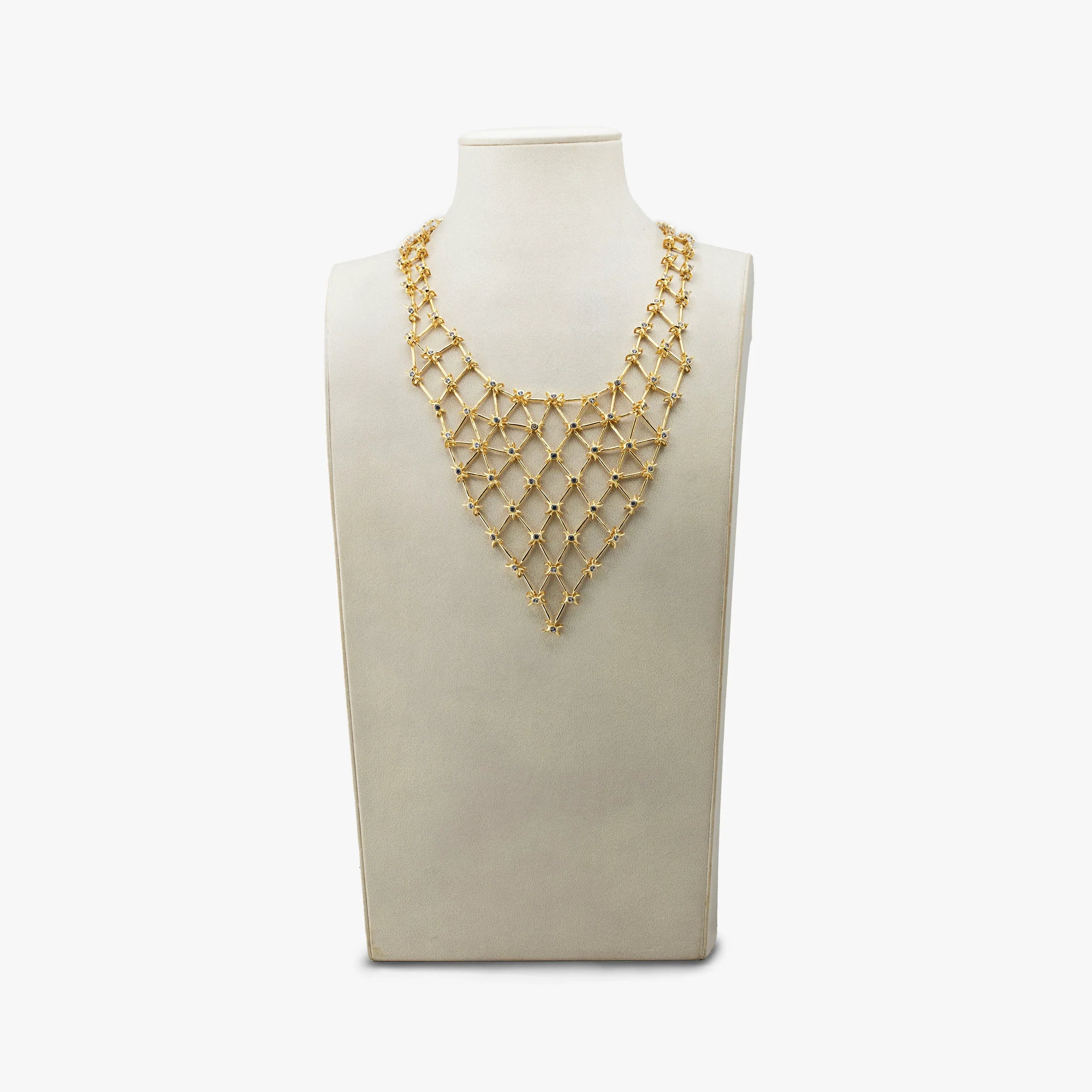 Awe Inspired Necklaces 14K Gold Vermeil Archive Chainmail Bib