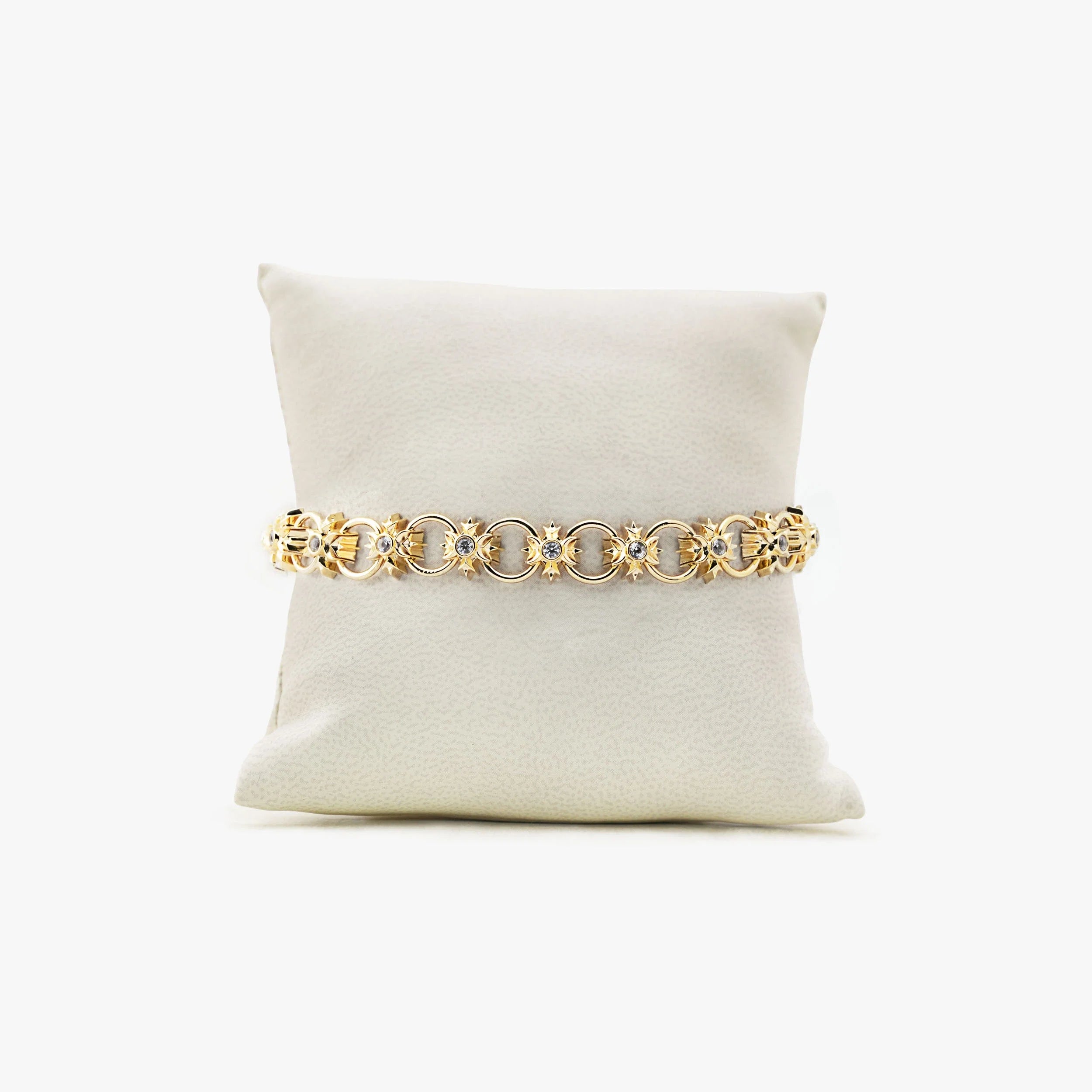Awe Inspired Bracelets 14K Gold Vermeil / 6.75" Archive WS Triple Moon Bracelet-Fam