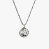 Awe Inspired Necklaces 925 Sterling Silver / 16''-18'' Jhené's Aquamarine Moon Wave Necklace