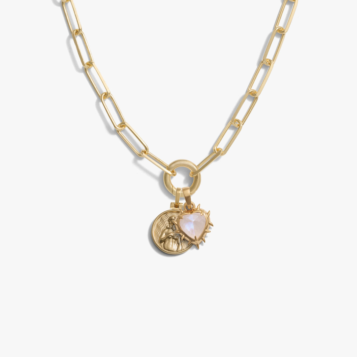 Awe Inspired Necklaces 14K Gold Vermeil / Aphrodite Goddess Charm Necklace