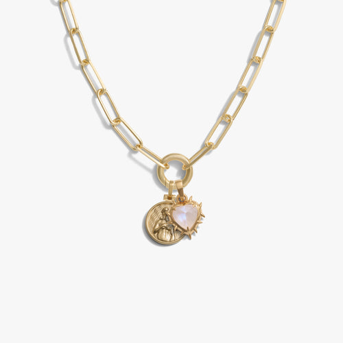 Awe Inspired Necklaces 14K Gold Vermeil / Aphrodite Goddess Charm Necklace