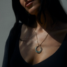 Abalone Goddess Halo Necklace