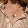 Sun & Moon Black Mother of Pearl Amulet