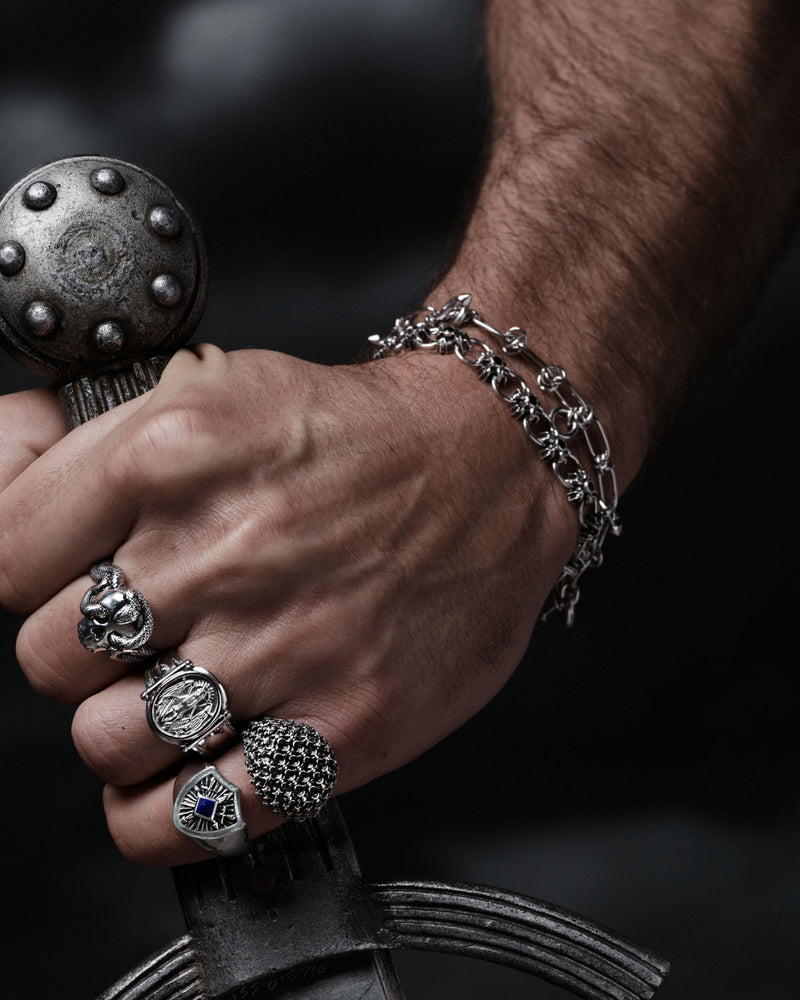 Awe Inspired Bracelets Triple Moon Crest Bracelet