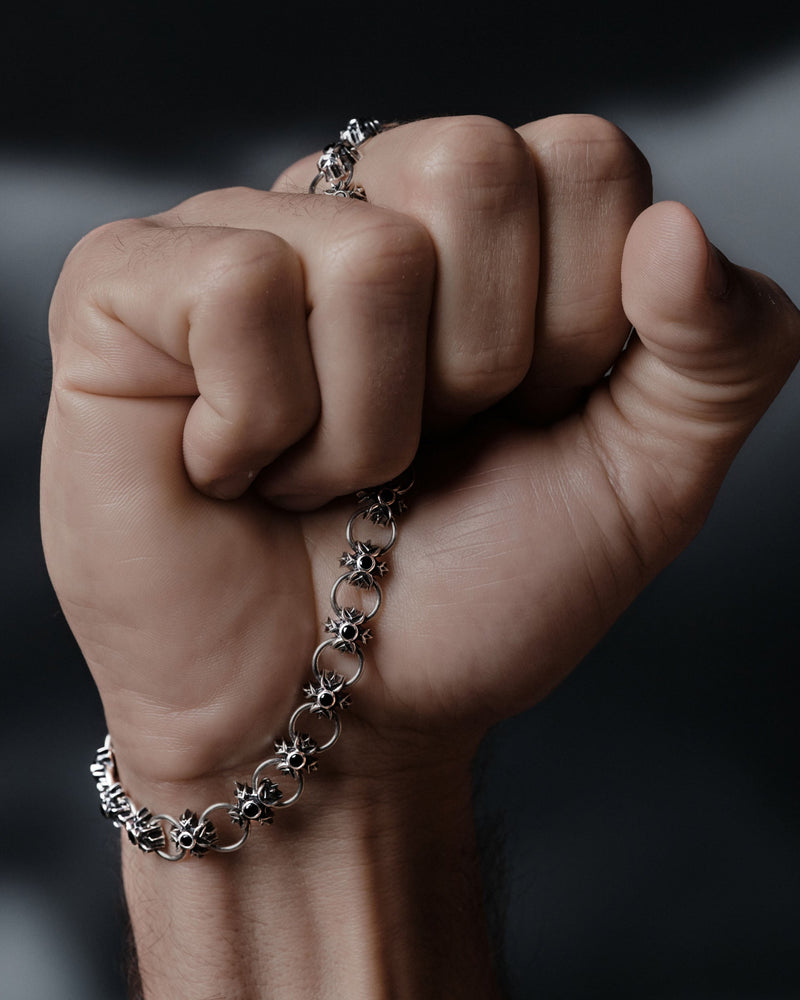 Awe Inspired Bracelets 925 Sterling Silver Chain Mail Hand Chain