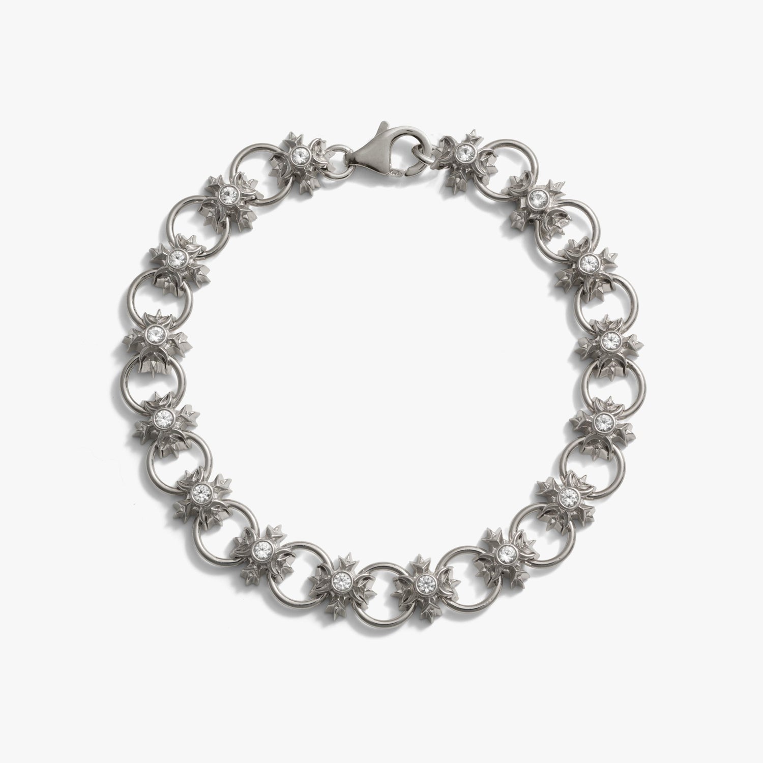 Awe Inspired Bracelets 925 Sterling Silver / 6.75 Triple Moon Crest Bracelet