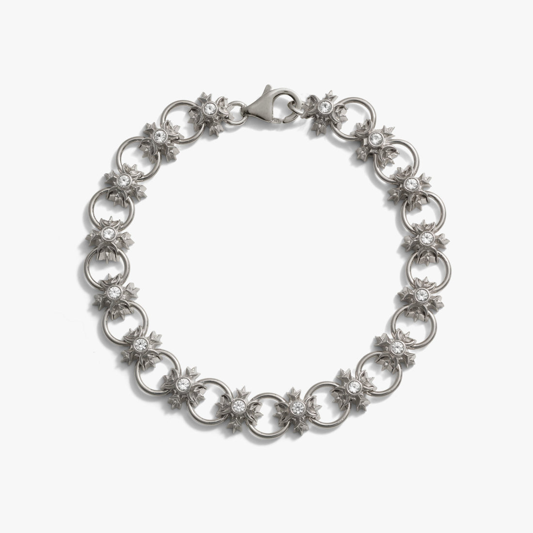 Awe Inspired Bracelets 925 Sterling Silver / 6.75 Triple Moon Crest Bracelet