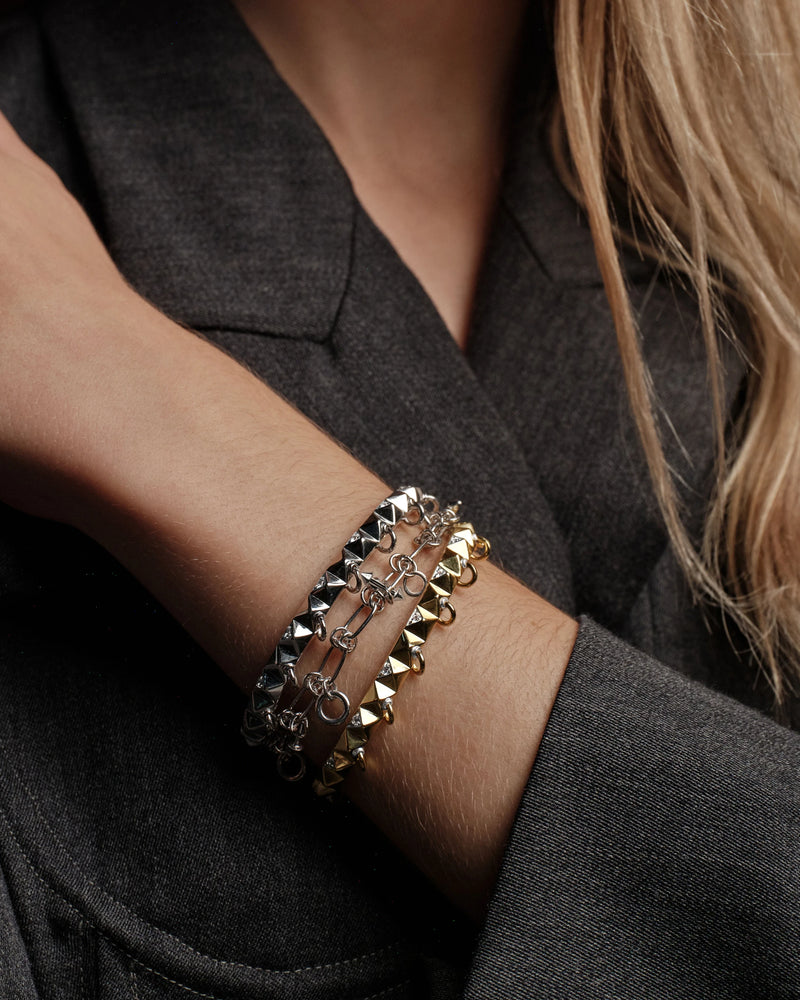 Awe Inspired Bracelets Sapphire Armor Hinge Cuff