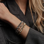 Awe Inspired Bracelets Sapphire Armor Hinge Cuff