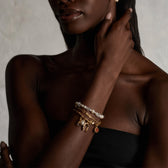 Awe Inspired Bracelets Pearl & Raw Crystal Bracelet