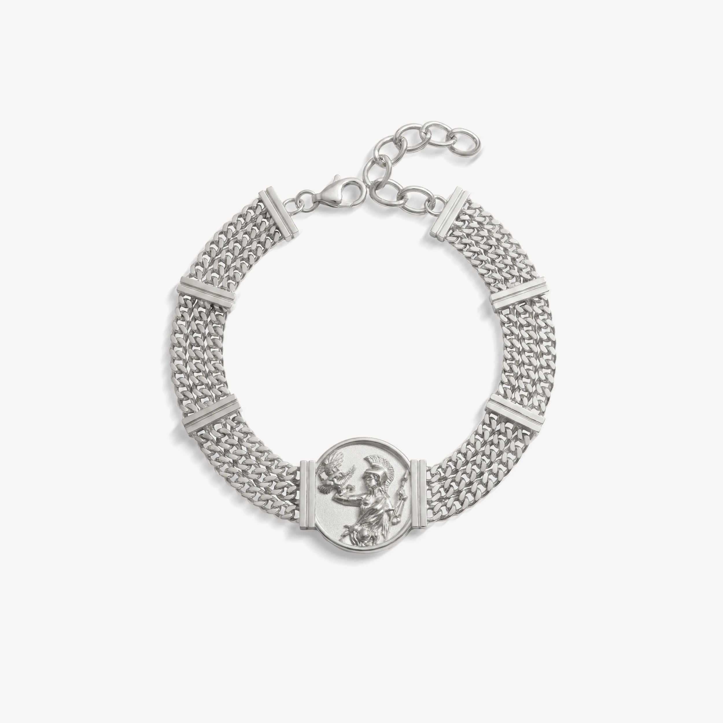 Awe Inspired Bracelets 925 Sterling Silver Athena Goddess Bracelet