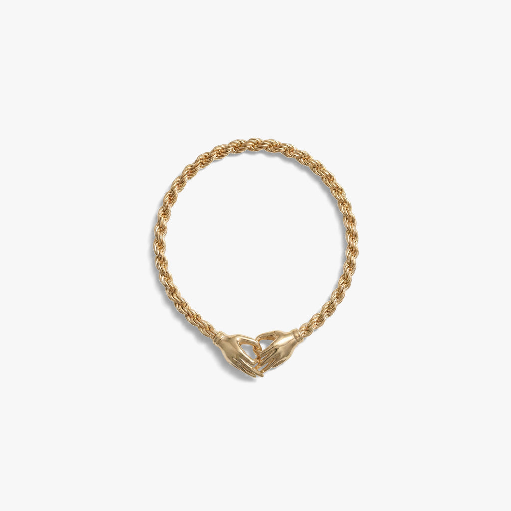 Awe Inspired Bracelets 14K Gold Vermeil / 6.5'' Hands of Fate Bracelet