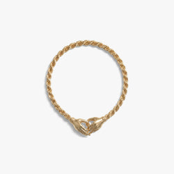 Awe Inspired Bracelets 14K Gold Vermeil / 6.5'' Hands of Fate Bracelet
