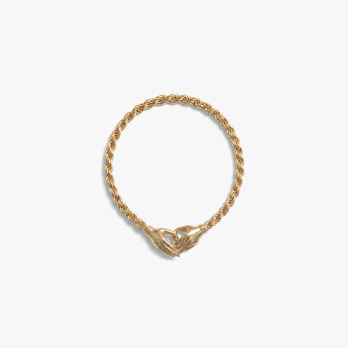 Awe Inspired Bracelets 14K Gold Vermeil / 6.5'' Hands of Fate Bracelet