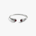 Awe Inspired Bracelets 925 Sterling Silver / Medium/Large Thorned Cabochon Cuff