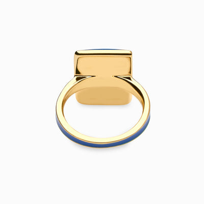 Indigo Sapphire Aura Ring-Rings-Awe Inspired