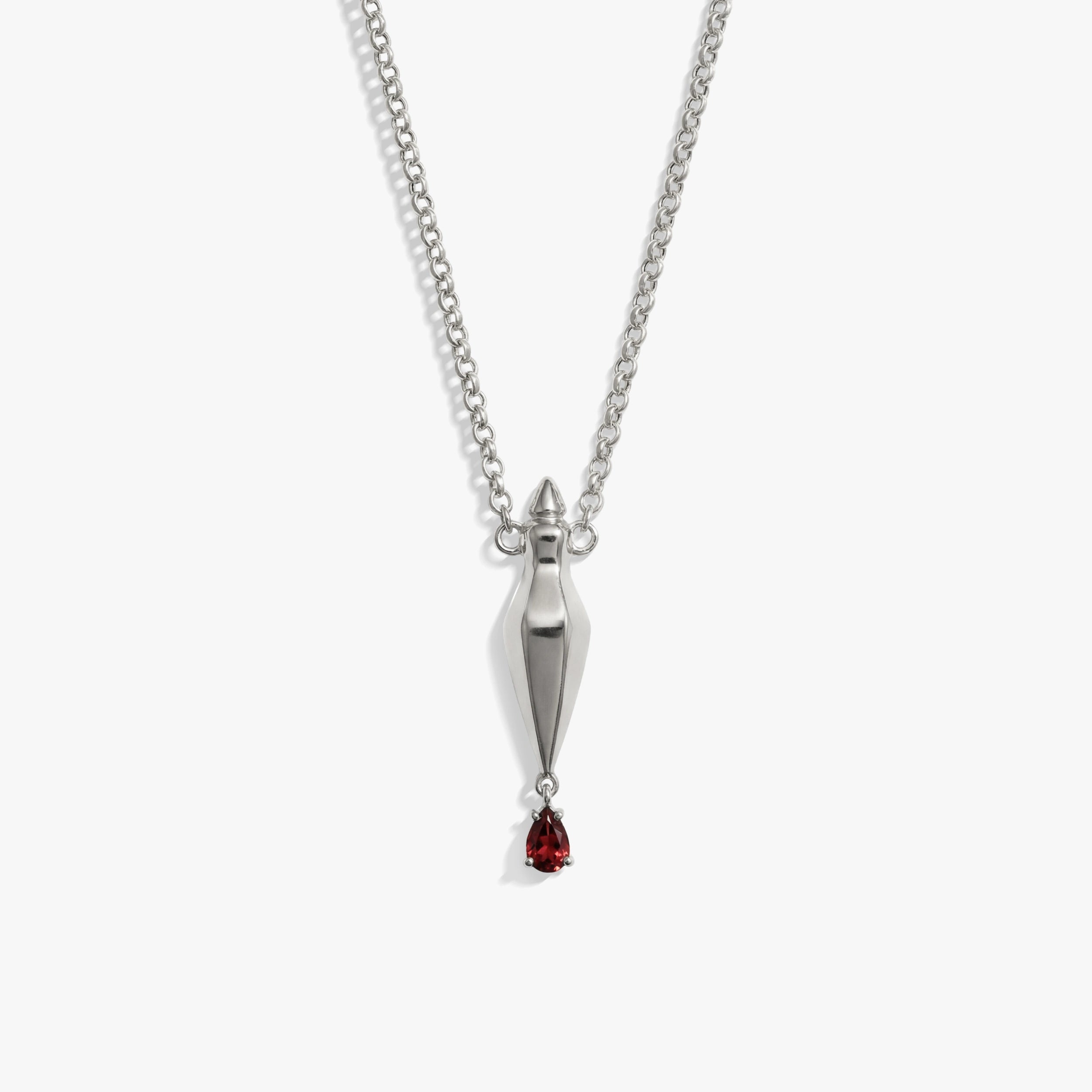 Awe Inspired Necklaces 925 Sterling Silver Blood Ritual Vial Necklace