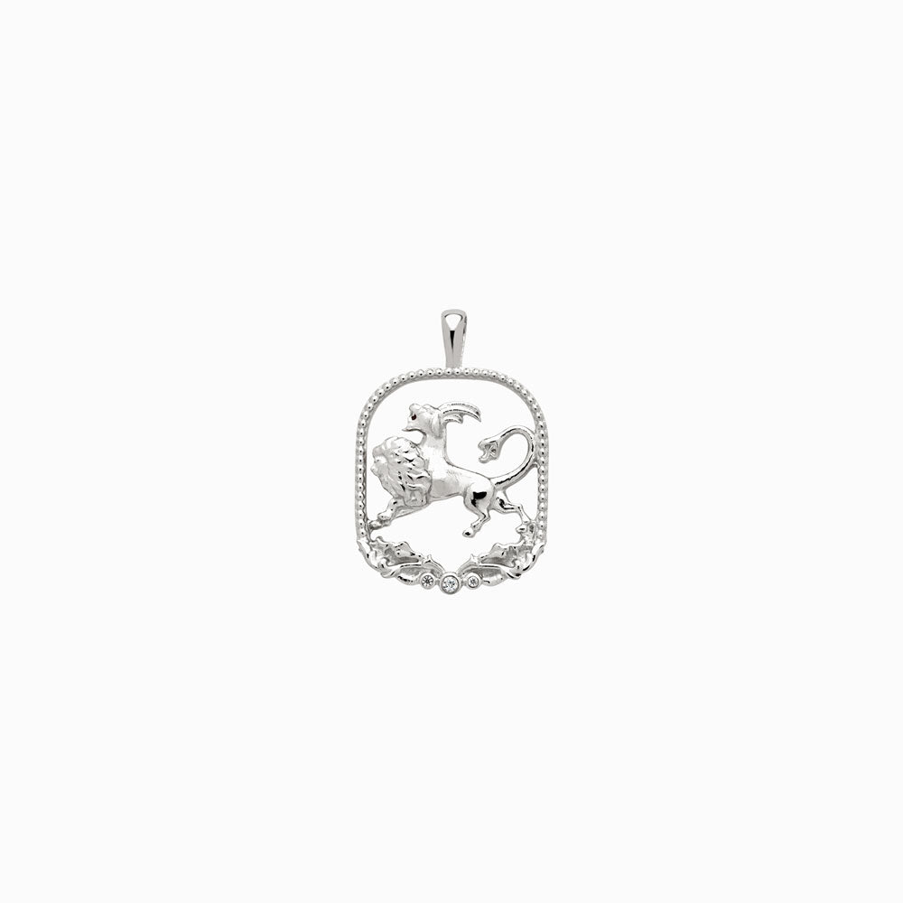 Product image of Square Chimera pendant in sterling silver