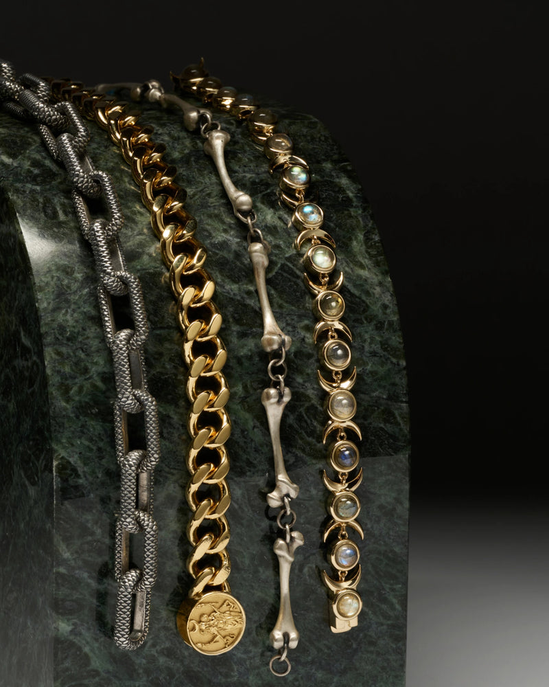 Awe Inspired Bracelets Triple Moon Tennis Bracelet