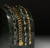 Awe Inspired Bracelets Triple Moon Tennis Bracelet