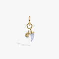 Awe Inspired Earrings 14K Gold Vermeil / Cat & Claw Dual Charm Earring