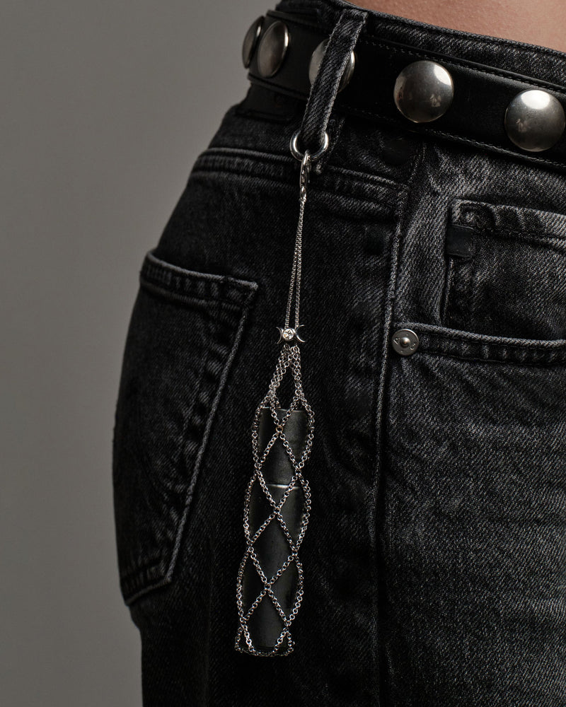 Awe Inspired Tools Brass/Rhodium Chain Mail Pochette Bag Charm