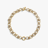 Awe Inspired Necklaces 14K Gold Vermeil / 925 Sterling Silver / 15" Chainmail Toggle Collar