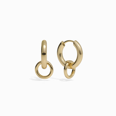 Pair of The Collector Earring in gold vermeil