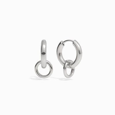 Pair of The Collector Earring in sterling silver. 