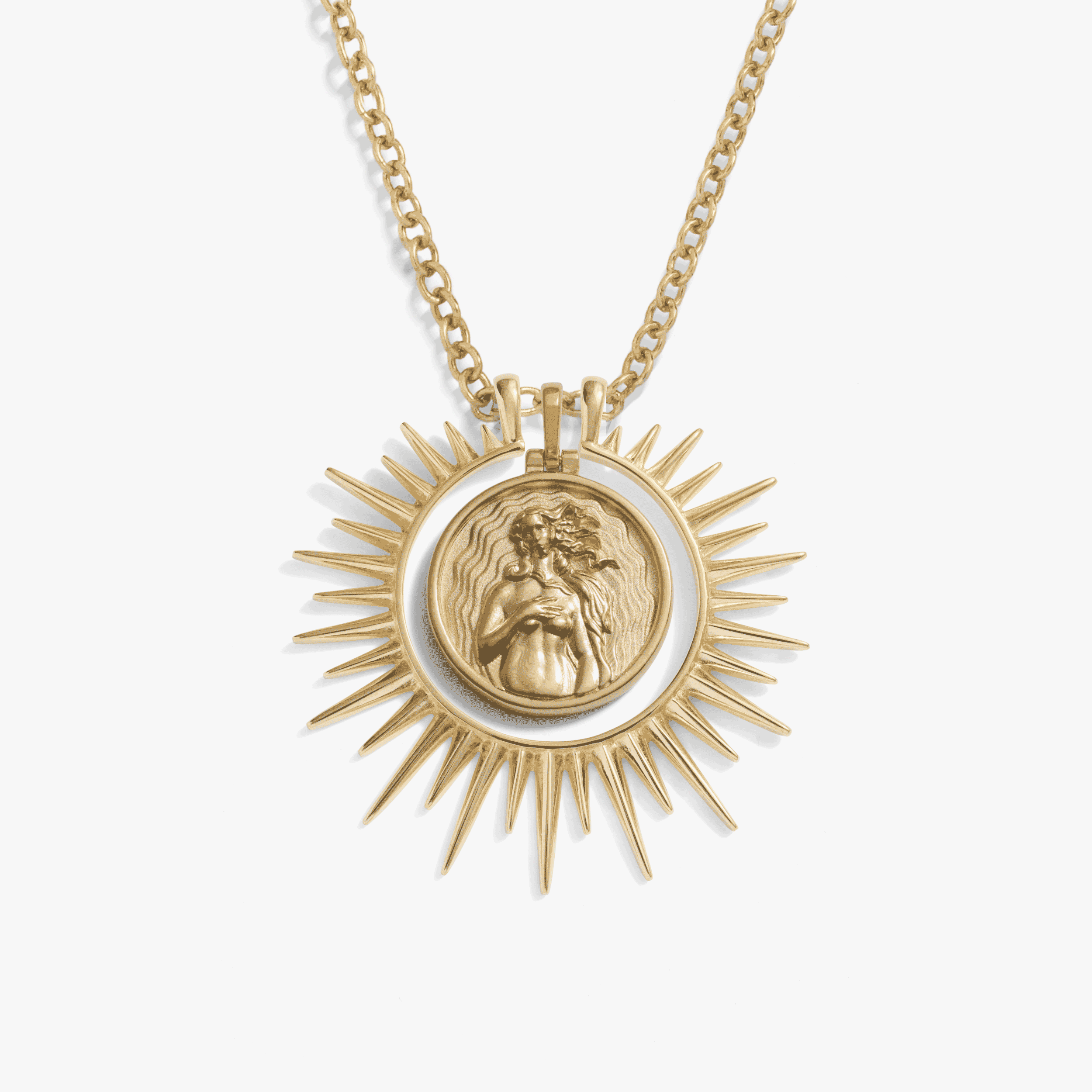 Cosmic Rays Halo Goddess Necklace