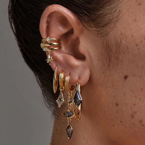 Awe Inspired  Earrings Prism Oval Hoops