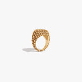 Awe Inspired Rings 14K Gold Vermeil / 6 Triple Moon Crest Statement Ring